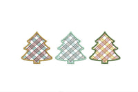 Plaid Christmas Trees Machine Embroidery Design, 2 sizes, Plaid Trees Embroidery Design