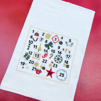 Christmas Advent Calendar Embroidery Design, Quick Stitch, Advent machine embroidery design