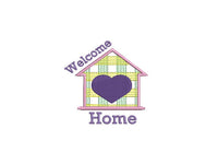 New Home Machine Embroidery Design, 2 Sizes, Welcome Home Embroidery Design
