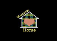 New Home Machine Embroidery Design, 2 Sizes, Welcome Home Embroidery Design