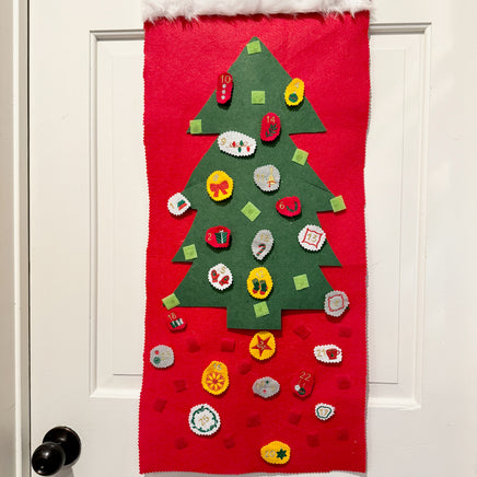 Christmas Advent Calendar Embroidery Design, Quick Stitch, Advent machine embroidery design