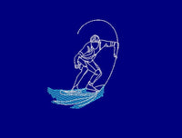 Surfer Machine Embroidery Design, 2 sizes, surfing embroidery design, surf embroidery design, surfer embroidery design, surfing pattern