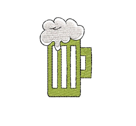St. Patrick's Day Machine Embroidery Design Collection, 7 Designs, Clover design, beer embroidery, horseshoe embroidery design