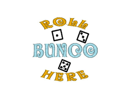 Bunco Machine Embroidery Design - Dice Pad embroidery, Bunco Embroidery design, Bunco design, bunco pattern, dice embroidery design - sproutembroiderydesigns