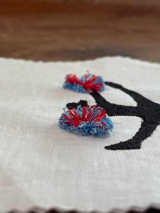 Cheerleading Machine Embroidery Design, Fringe Cheerleader machine embroidery, Silhouette embroidery design, fluffy pom pom design