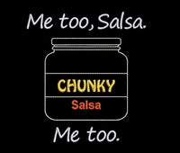 Me Too, Salsa Embroidery Design, 2 sizes, Chunky Salsa, Me Too, Salsa, Me too, funny gift, kitchen towel embroidery