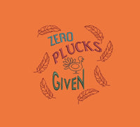 Zero Plucks Given Machine Embroidery Design, Funny Thanksgiving Embroidery Design