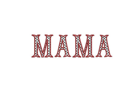 Mama Plaid Machine Embroidery Design, 4 sizes, New Mom embroidery design, Mom embroidery design, baby announcement