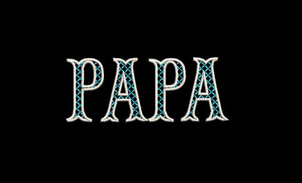 Papa Plaid Machine Embroidery Design, New Dad (4 Sizes)