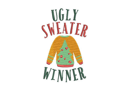 Ugly Sweater Embroidery Design - sproutembroiderydesigns