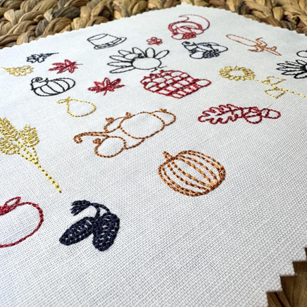 Bundle of Thanksgiving Machine Embroidery Design, 19 designs, Quick Embroidery Design, Pumpkin, Turkey, Sunflower, Leaves, 4x4 hoop