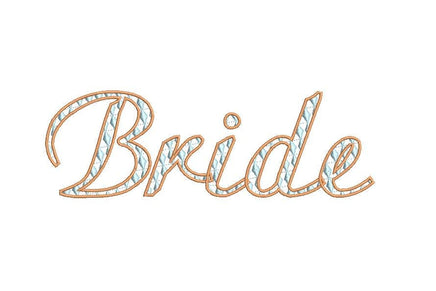 Bride Machine Embroidery Designs, 4 Fonts, wedding embroidery, wedding design, bride embroidery design, wedding pattern - sproutembroiderydesigns