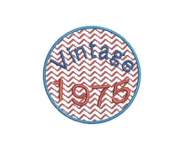 1975 Seal Machine Embroidery Design, 50th Birthday embroidery design - sproutembroiderydesigns