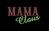 Mama Claus Embroidery Design, 3 sizes, Mom Christmas embroidery design, 4x4 and 5x7 hoop,