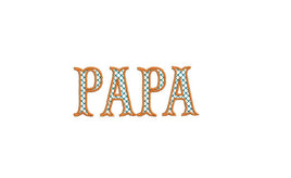 Papa Plaid Machine Embroidery Design - sproutembroiderydesigns