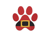 Santa Paw Dog Machine Embroidery Design - sproutembroiderydesigns