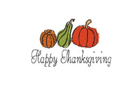 Happy Thanksgiving Machine Embroidery Design - sproutembroiderydesigns