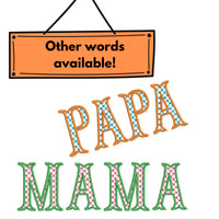 Papa Plaid Machine Embroidery Design, New Dad (4 Sizes)