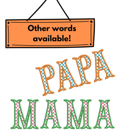Papa Plaid Machine Embroidery Design, New Dad (4 Sizes)