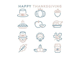 Bundle of Thanksgiving Machine Embroidery Design - sproutembroiderydesigns