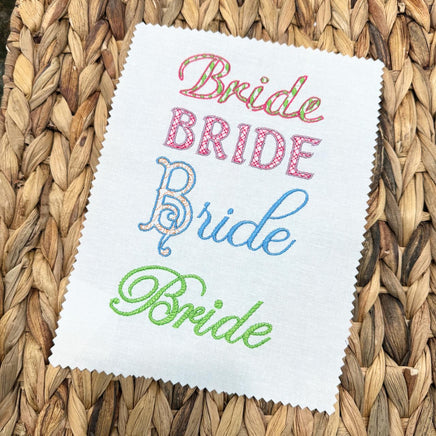 Bride Machine Embroidery Designs - sproutembroiderydesigns