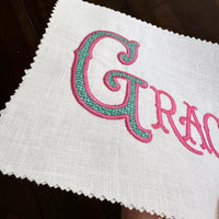 Custom Name Embroidery Design, Name digitized for embroidery, name digitizing