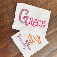 Custom Name Embroidery Design, Name digitized for embroidery, name digitizing