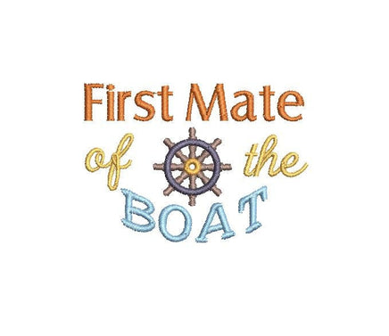 Captain of the Pontoon Machine Embroidery Design - sproutembroiderydesigns