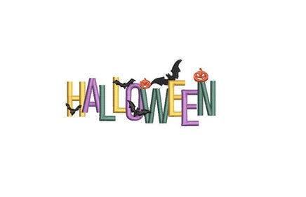 Halloween Machine Embroidery Design, Halloween embroidery design - sproutembroiderydesigns