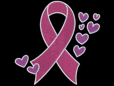 Heart Burst Cancer Ribbon Machine Embroidery Design - sproutembroiderydesigns