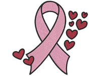 Heart Burst Cancer Ribbon Machine Embroidery Design, Breast Cancer Embroidery Design - sproutembroiderydesigns