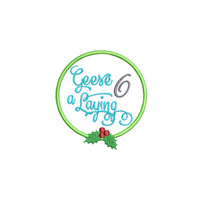 Twelve Days of Christmas Embroidery Design - sproutembroiderydesigns