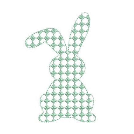 Dot Bunny Machine Embroidery Design, 2 Sizes, Easter Bunny Silhouette Embroidery Design, 4x4 hoop, 5x7 hoop, quick stitch