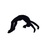 Competitive Cheerleading Backflip Machine Embroidery Design, Gymnastics machine embroidery, Silhouette embroidery design, Cheer design