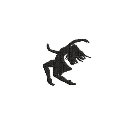 Dancer Machine Embroidery Design, 4x4 hoop, Silhouette Dance embroidery, dance bag embroidery, dance embroidery, jazz, hip hop embroidery