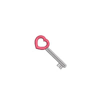 Heart Key Embroidery Machine Embroidery Design, key embroidery design, new home embroidery, valentine embroidery design, 4x4 hoop
