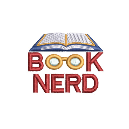 Book Nerd Embroidery Design, Book Club Quick Stitch - sproutembroiderydesigns