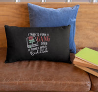 I Tried To Form a Gang Once It Turned Into a Book Club Embroidery Design, Book embroidery Quick Stitch - sproutembroiderydesigns