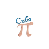 Cutie Pi Machine Embroidery Design 3.1415, pi embroidery design, teacher embroidery design, Pi Day embroidery, pi design, pi pattern