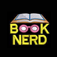 Book Nerd Embroidery Design, Book Club Quick Stitch - sproutembroiderydesigns