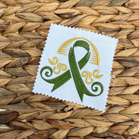 Ornate Cancer Ribbon Machine Embroidery Design, Breast Cancer Embroidery Design - sproutembroiderydesigns