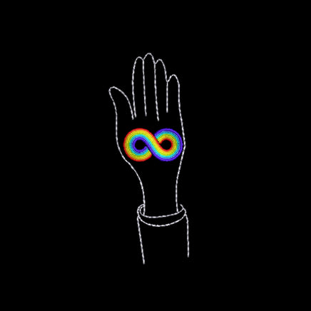 Autism Infinity Machine Embroidery Design - sproutembroiderydesigns