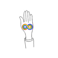 Autism Infinity Machine Embroidery Design - sproutembroiderydesigns