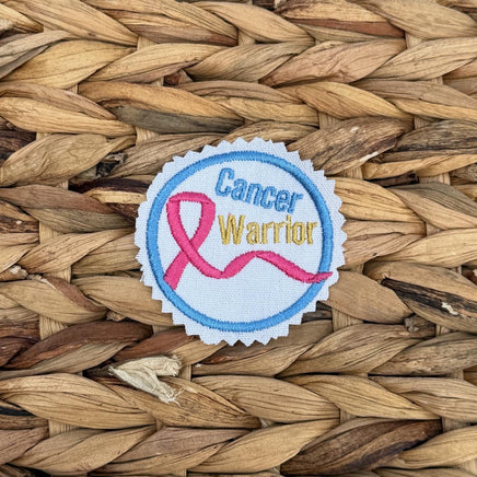 Cancer Warrior Ribbon Machine Embroidery Design, Cancer Embroidery Design - sproutembroiderydesigns
