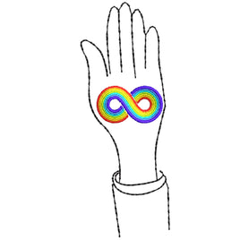 Autism Infinity Machine Embroidery Design - sproutembroiderydesigns