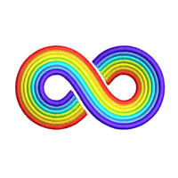Autism Infinity Machine Embroidery Design - sproutembroiderydesigns