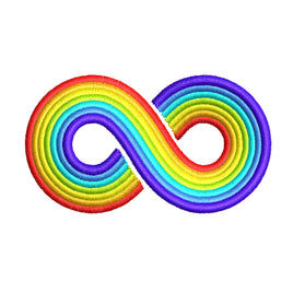 Autism Infinity Machine Embroidery Design - sproutembroiderydesigns
