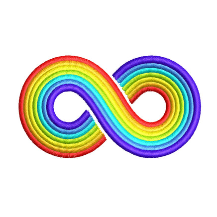 Autism Infinity Machine Embroidery Design - sproutembroiderydesigns