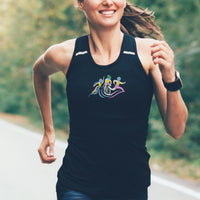 Triathlon Embroidery Design, triathlete machine embroidery design, 2 sizes - sproutembroiderydesigns