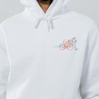 Triathlon Embroidery Design, Line triathlon machine embroidery design, 2 sizes - sproutembroiderydesigns